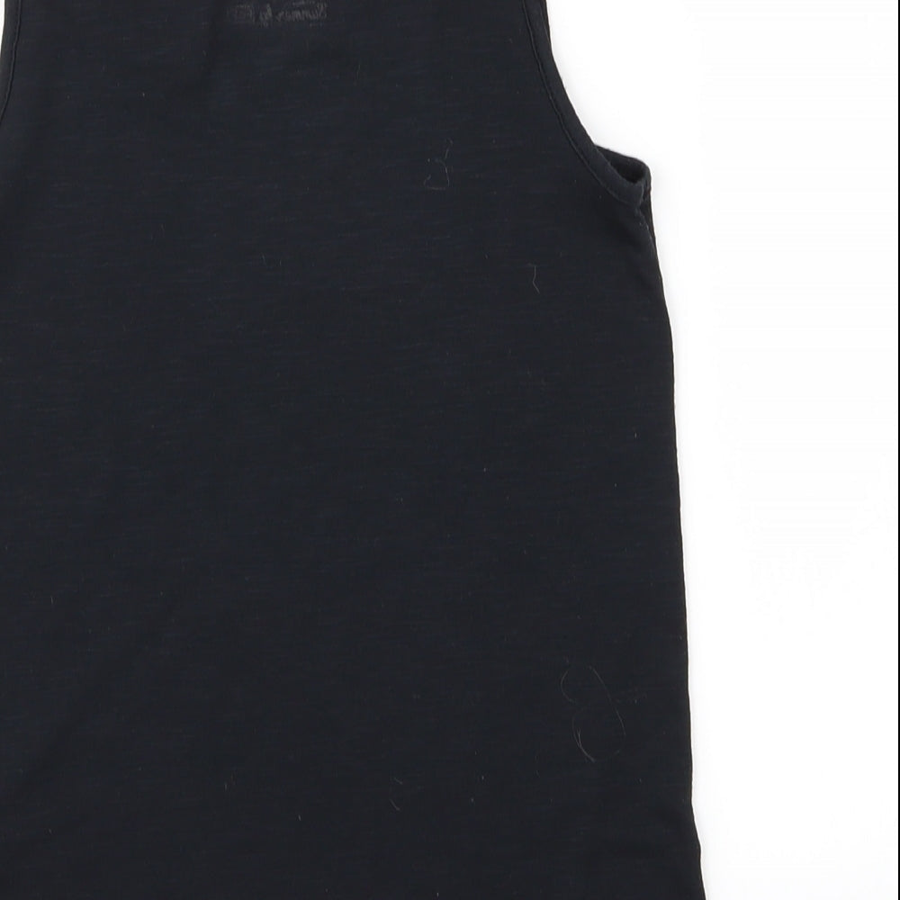 F&F Girls Black Basic Tank Size 8-9 Years - Summer