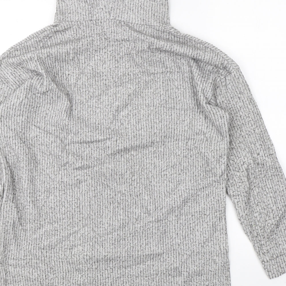 New Look Womens Grey Pullover Jumper Size S