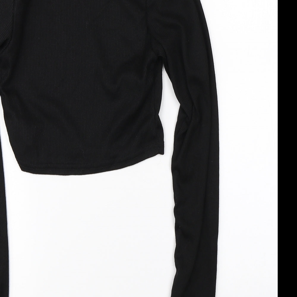 Boohoo Womens Black Shrug Jumper Size 8