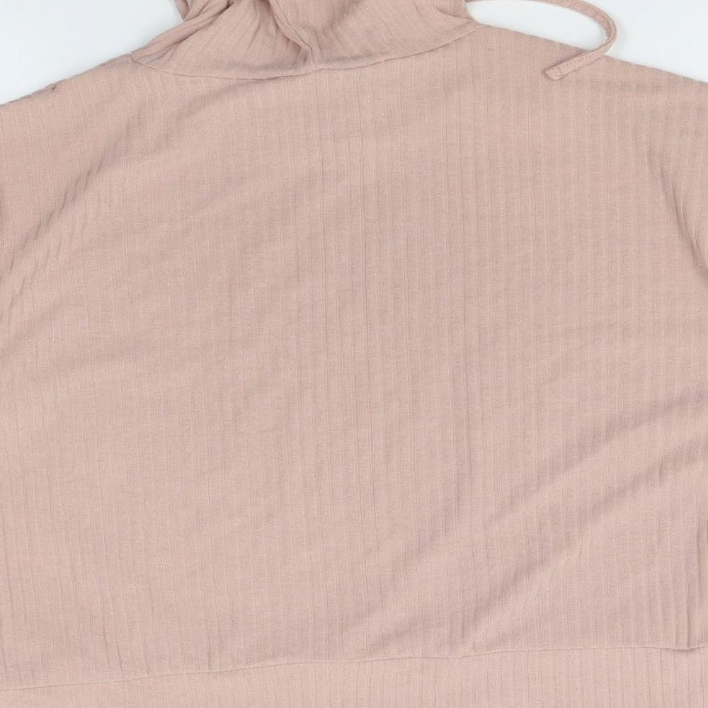 New Look Womens Pink Pullover Hoodie Size M