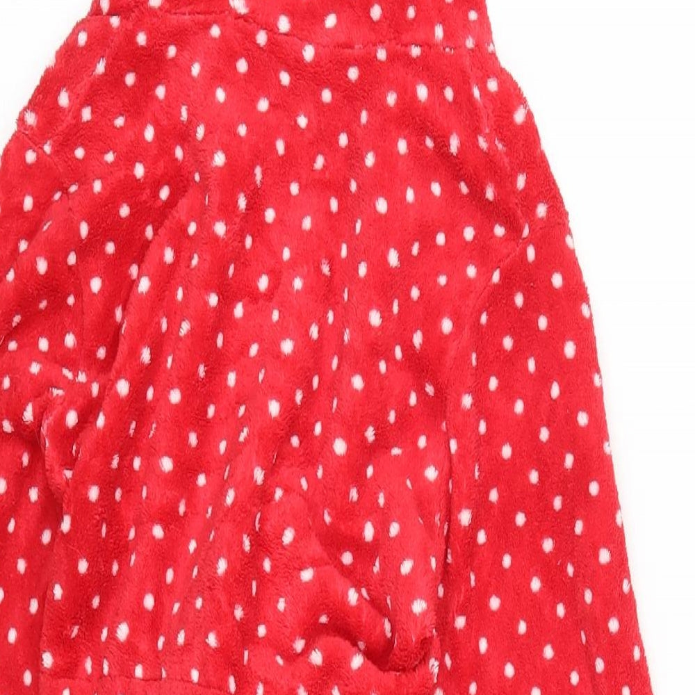 Mini Club Girls Red Polka Dot Kimono Robe Size 5-6 Years