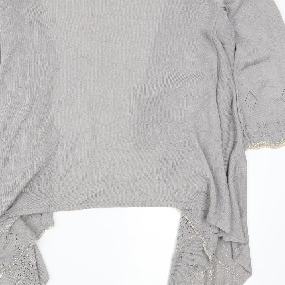 Monsoon Womens Grey Cardigan Jumper Size M