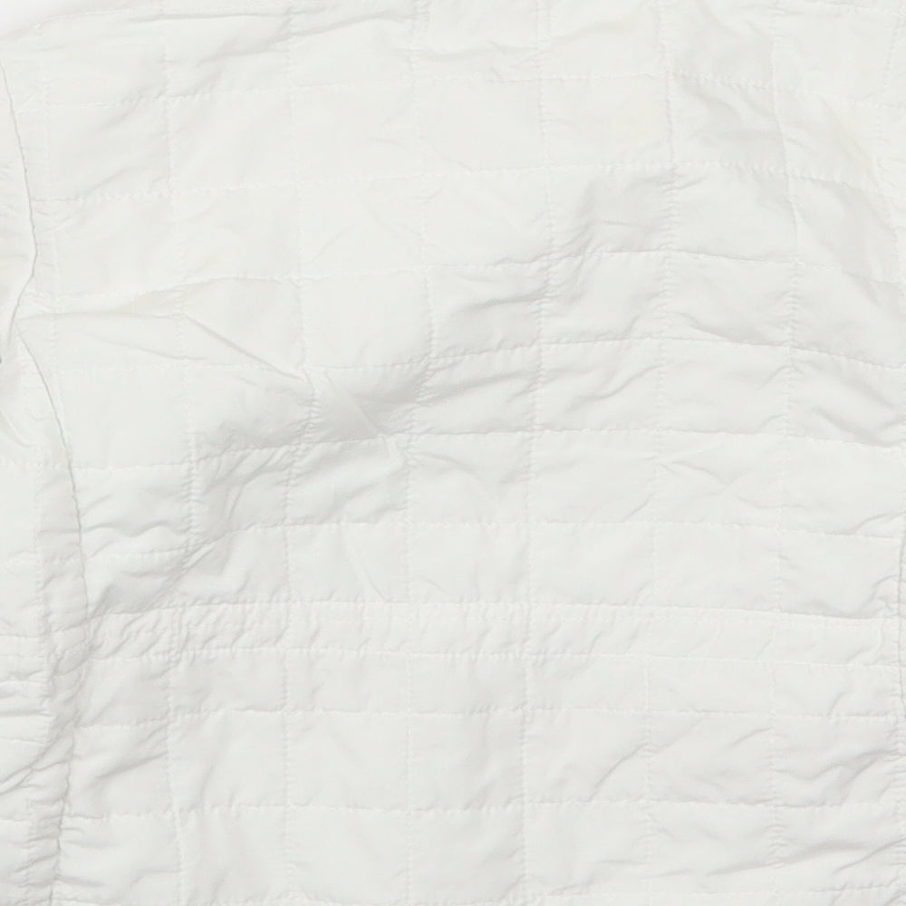 Nucleo Girls White Quilted Coat Size 6 Years
