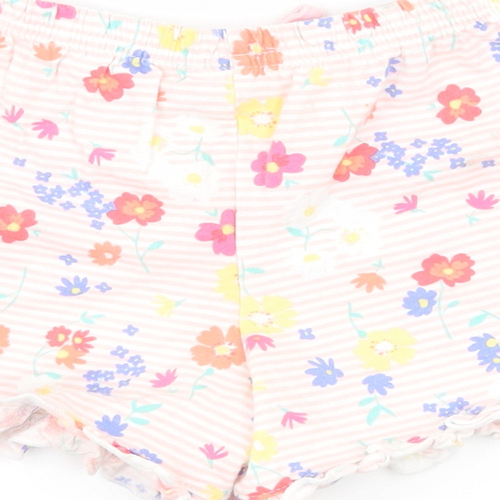 Matalan Girls Pink Floral Jersey Pyjama Pants Size 2-3 Years