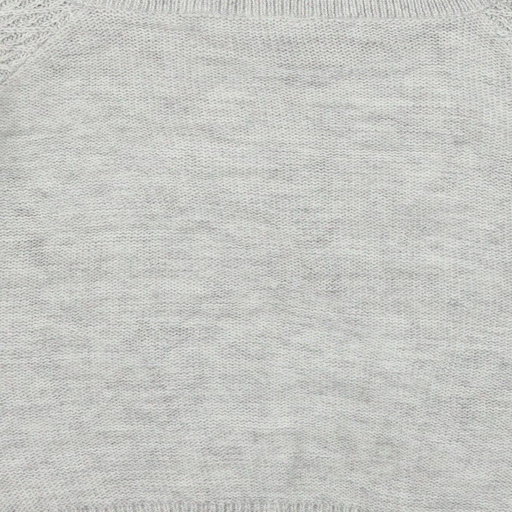 Papaya Womens Grey Knit Pullover Jumper Size L