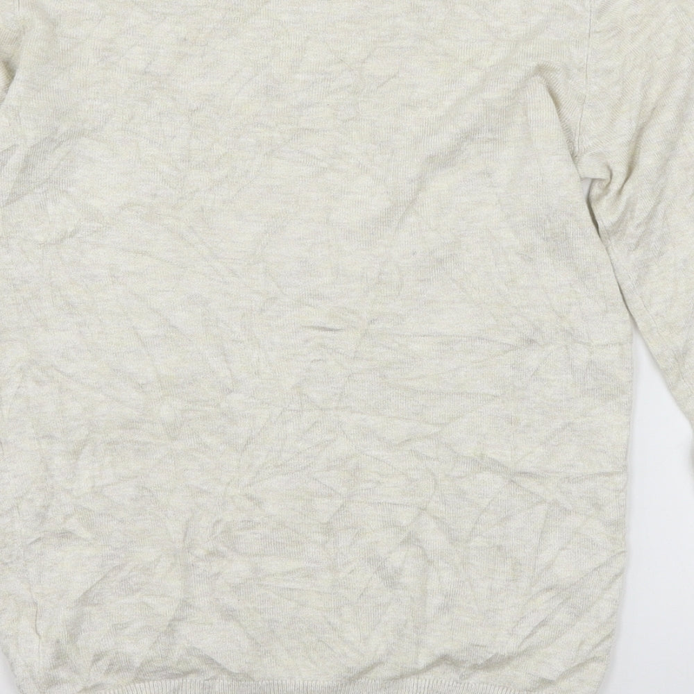 Dorothy Perkins Womens Ivory Knit Pullover Jumper Size 8