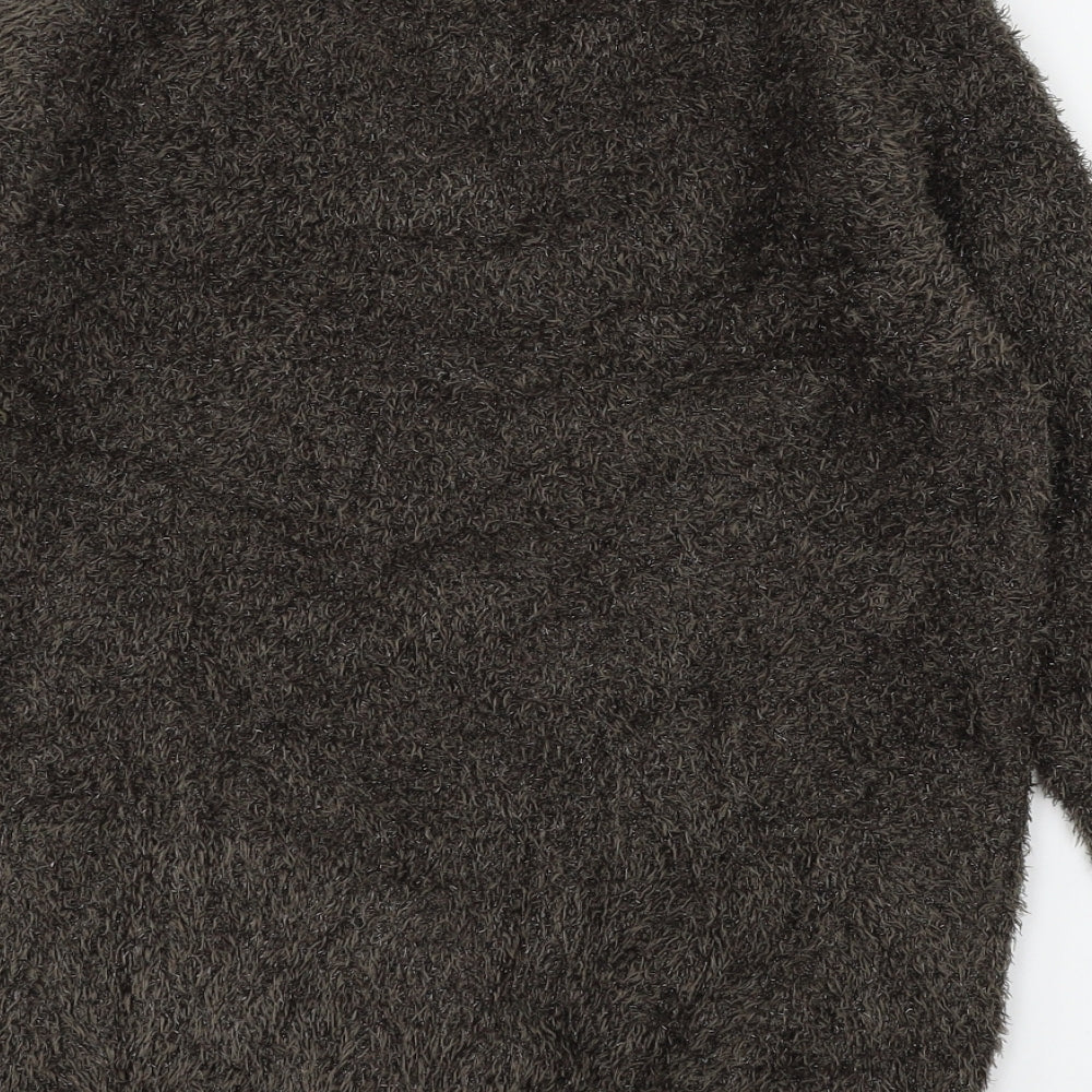 Warehouse Womens Brown Knit Pullover Jumper Size 10