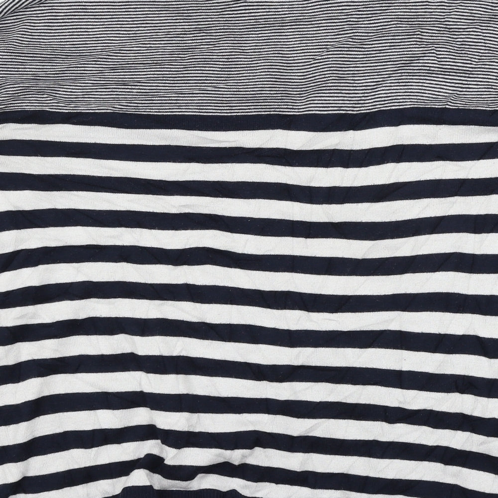 Atmosphere Womens Blue Striped Knit Pullover Jumper Size 10
