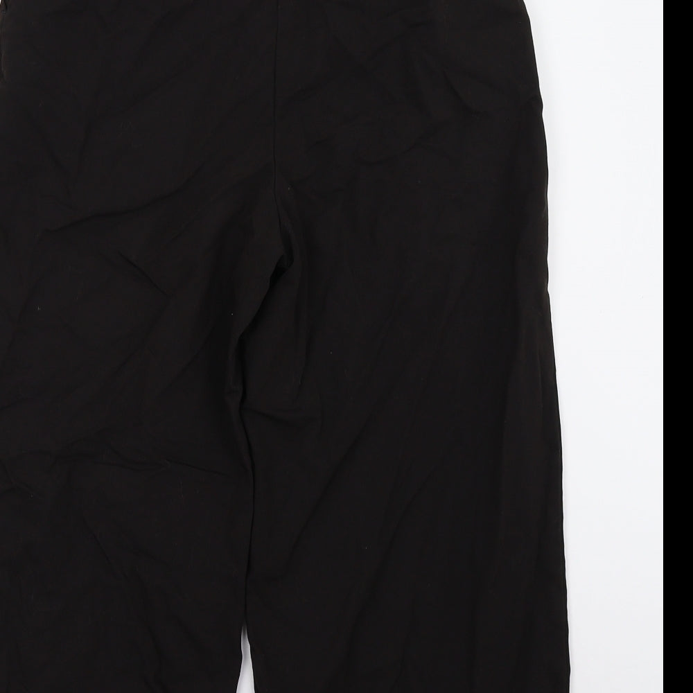 ASOS Womens Black Cropped Trousers Size 6 L23 in