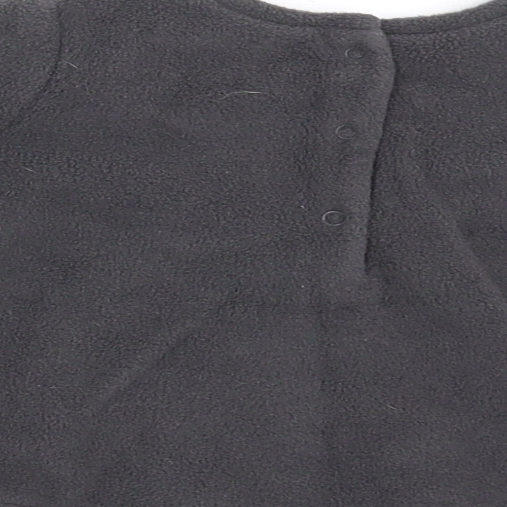 NEXT Baby Grey Fleece Pullover Jumper Size 0-3 Months