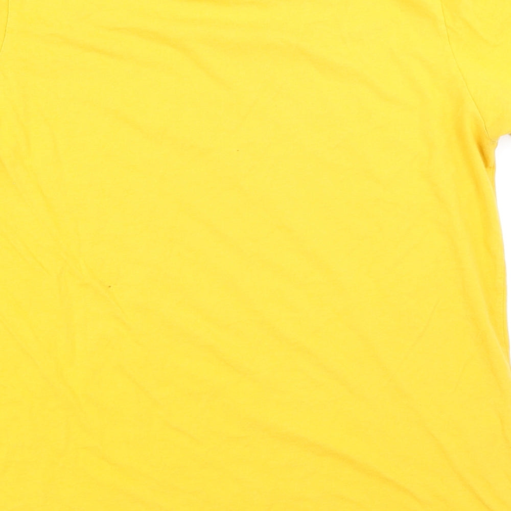 Canvas Mens Yellow T-Shirt Size L