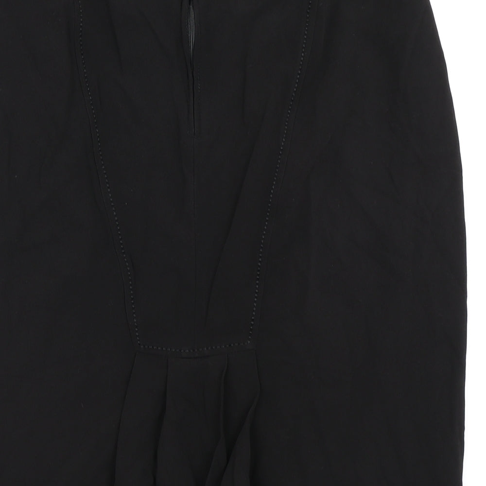 Marks & Spencer Collection Womens Black Straight & Pencil Skirt Size 32 in
