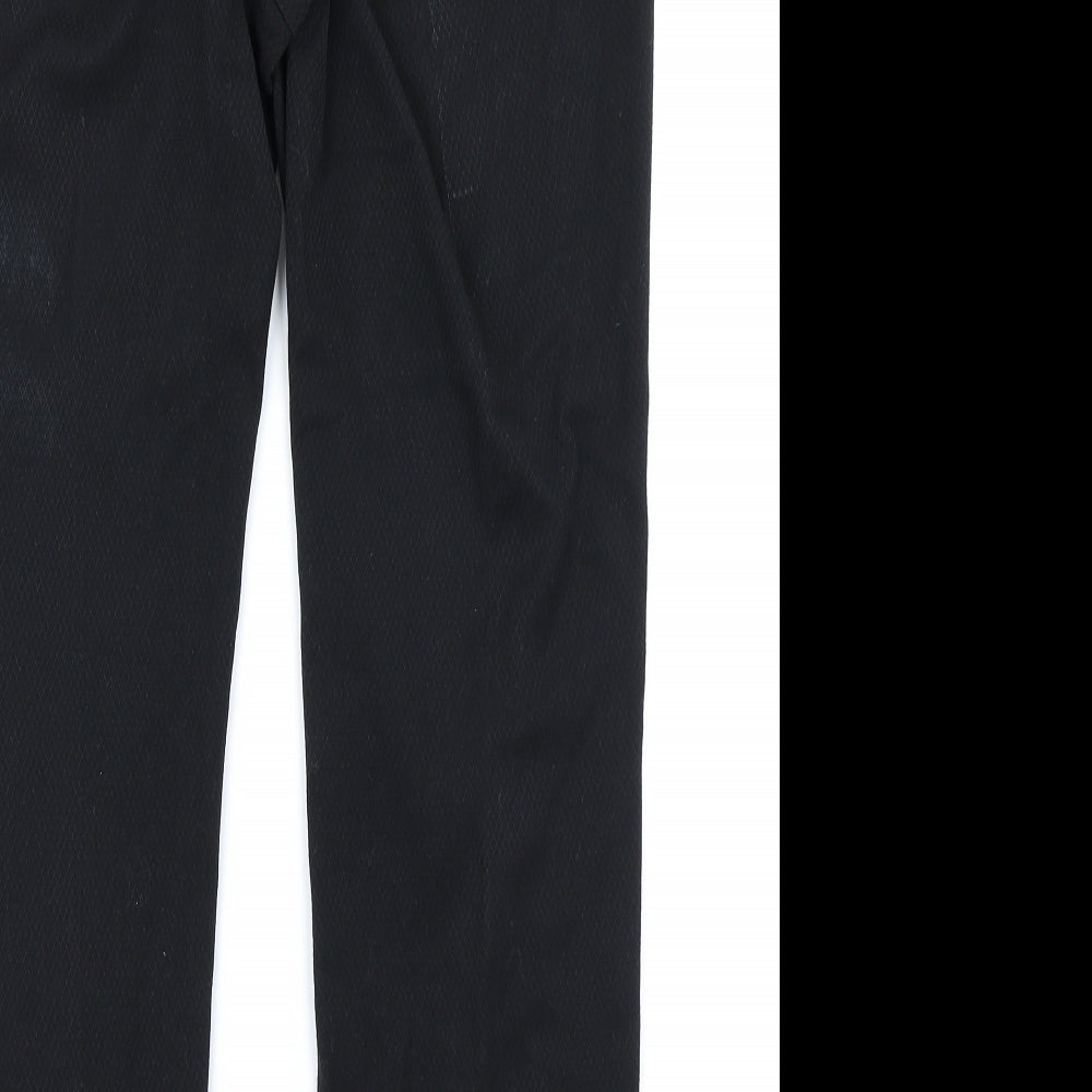 NEXT Womens Black Trousers Size 12 L24 in