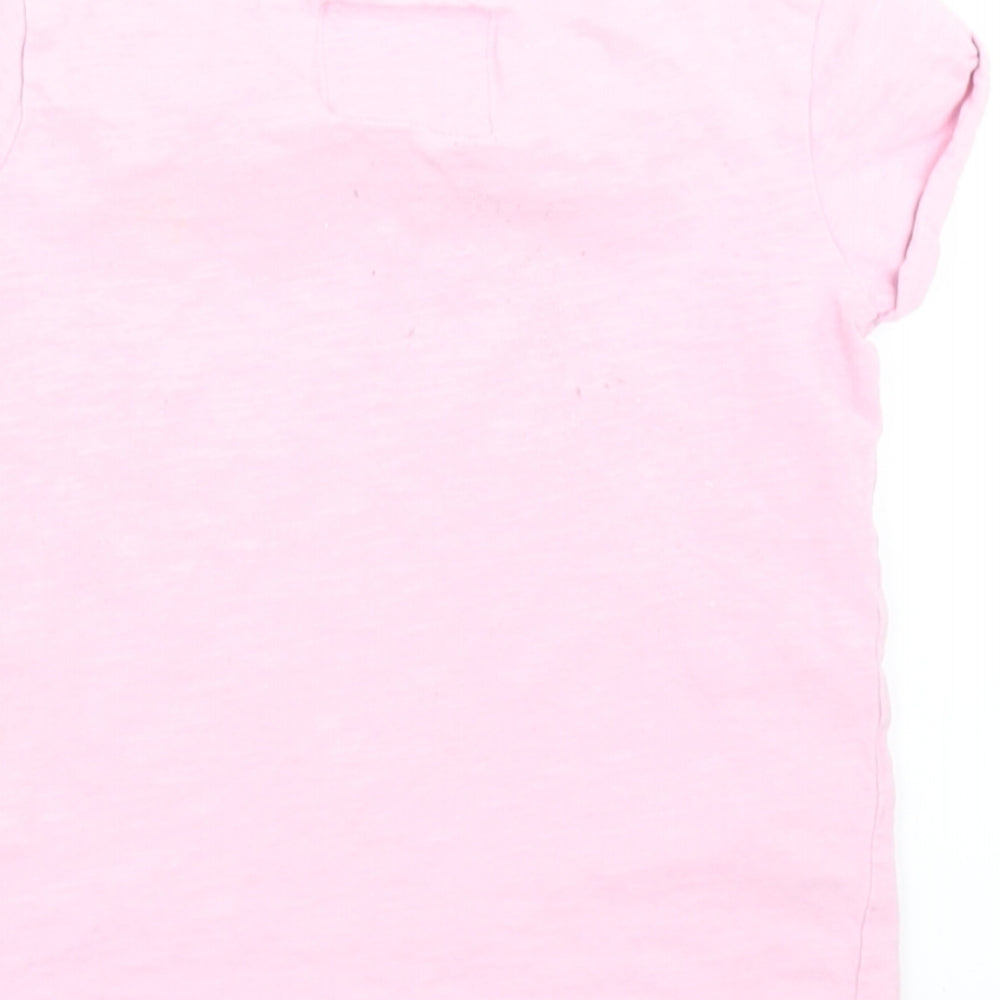 NEXT Girls Pink Basic T-Shirt Size 6 Years