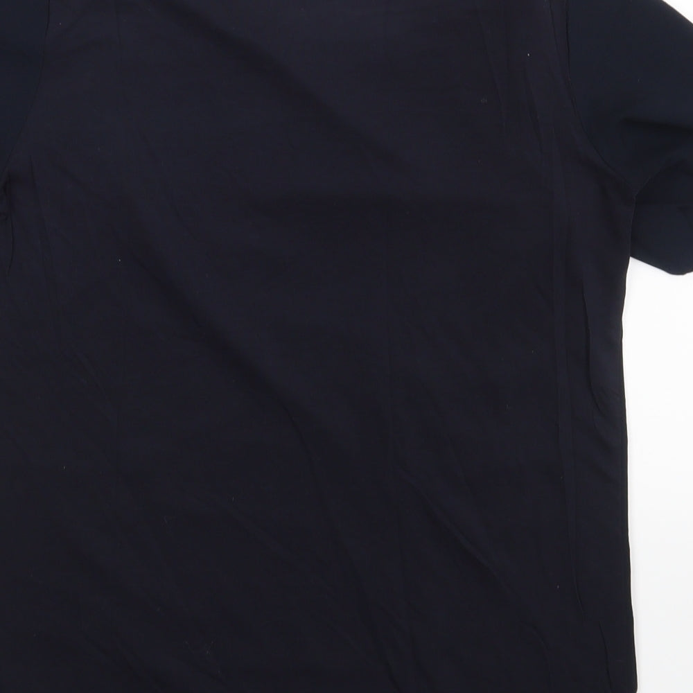Dorothy Perkins Womens Blue Basic Blouse Size XS