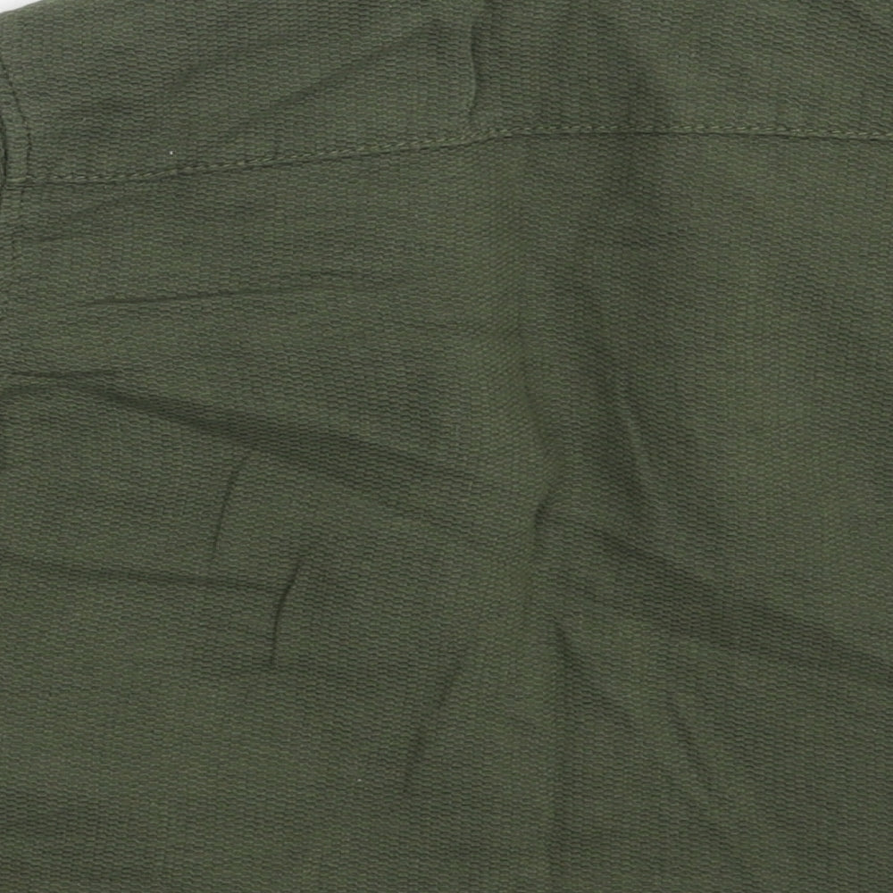 Marks & Spencer Boys Brown Basic Button-Up Size 5-6 Years