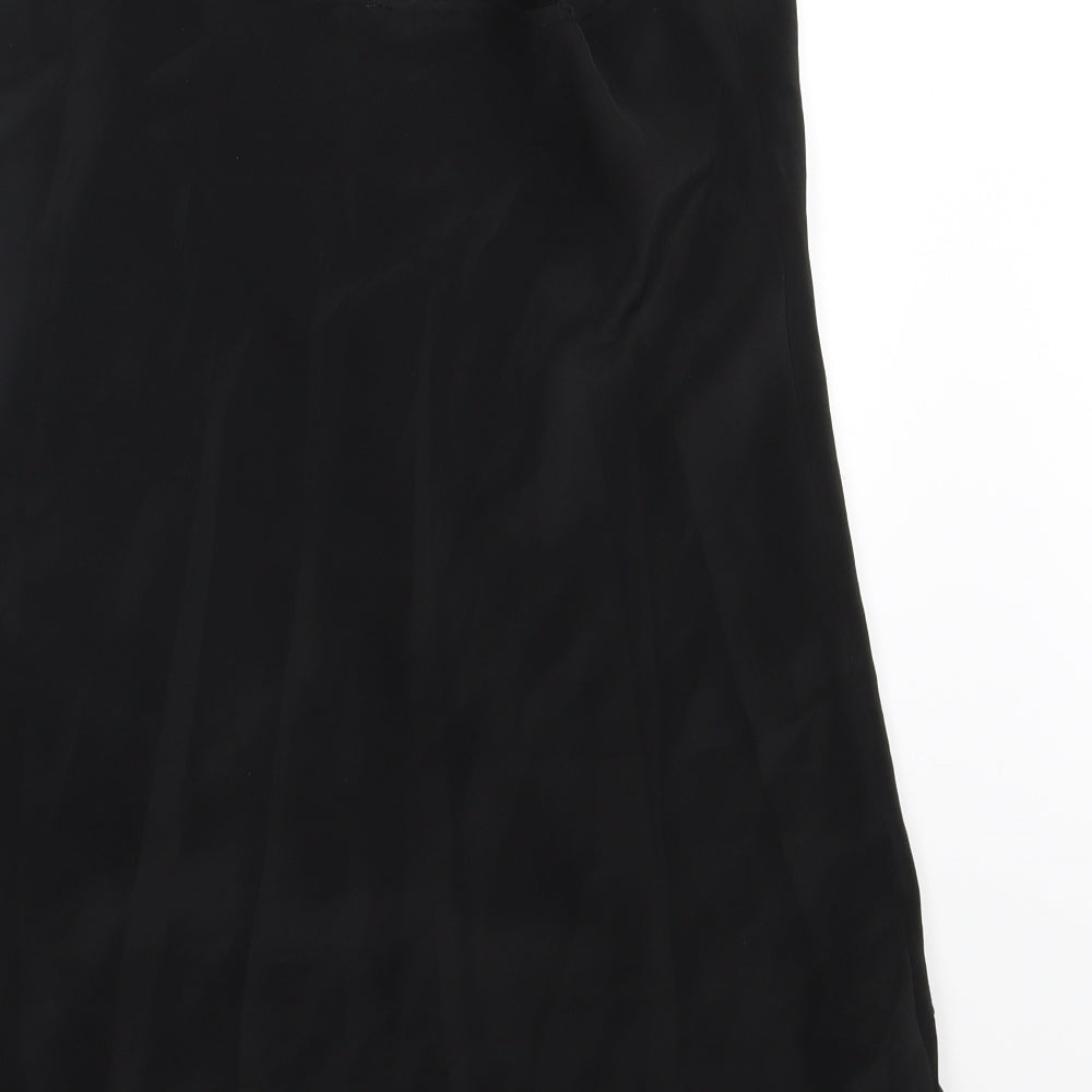 Camile Womens Black Basic Blouse Size 10
