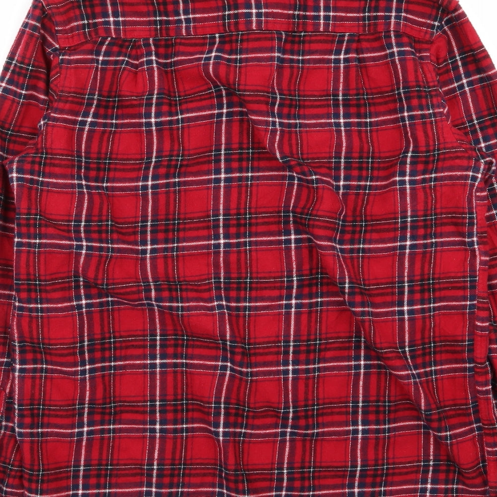 Cedarwood State Mens Multicoloured Check Button-Up Size S