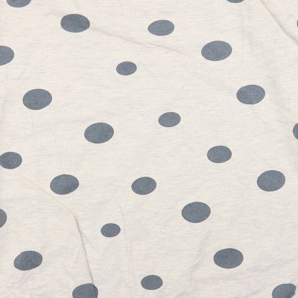 H&M Womens Beige Polka Dot Pullover Jumper Size M