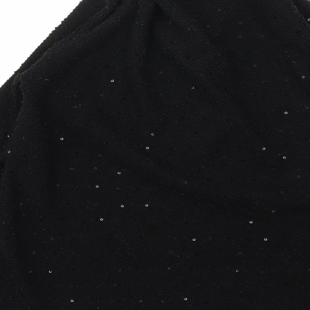 Preworn Womens Black Basic T-Shirt Size S