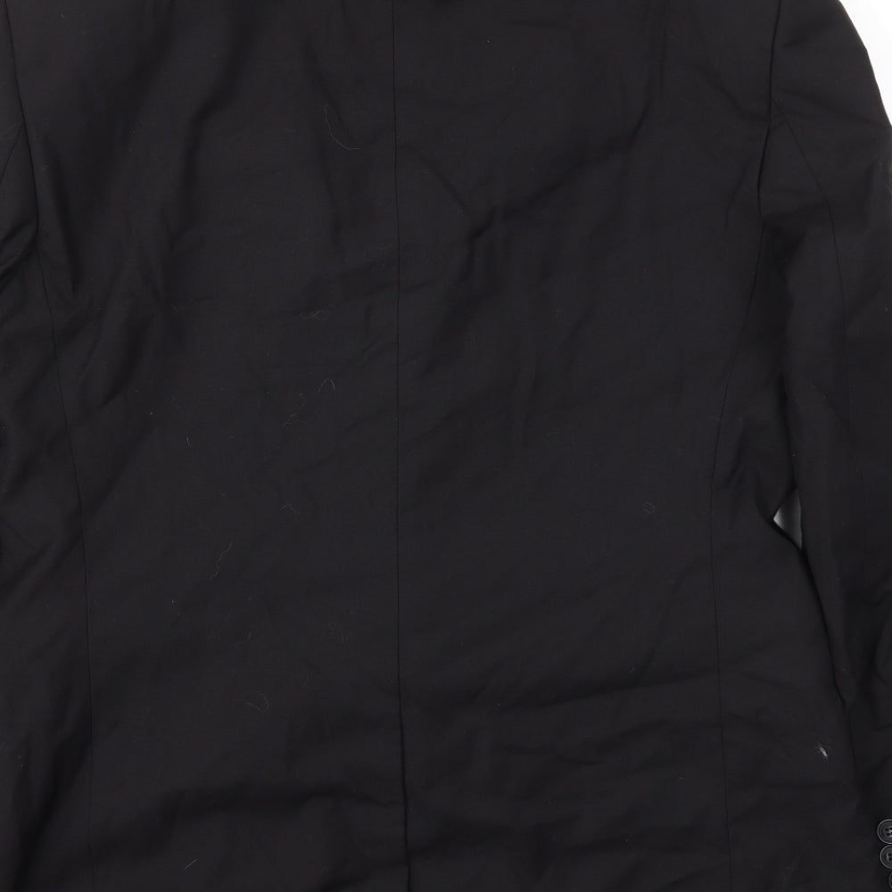 Topman Mens Black Jacket Blazer Size 42