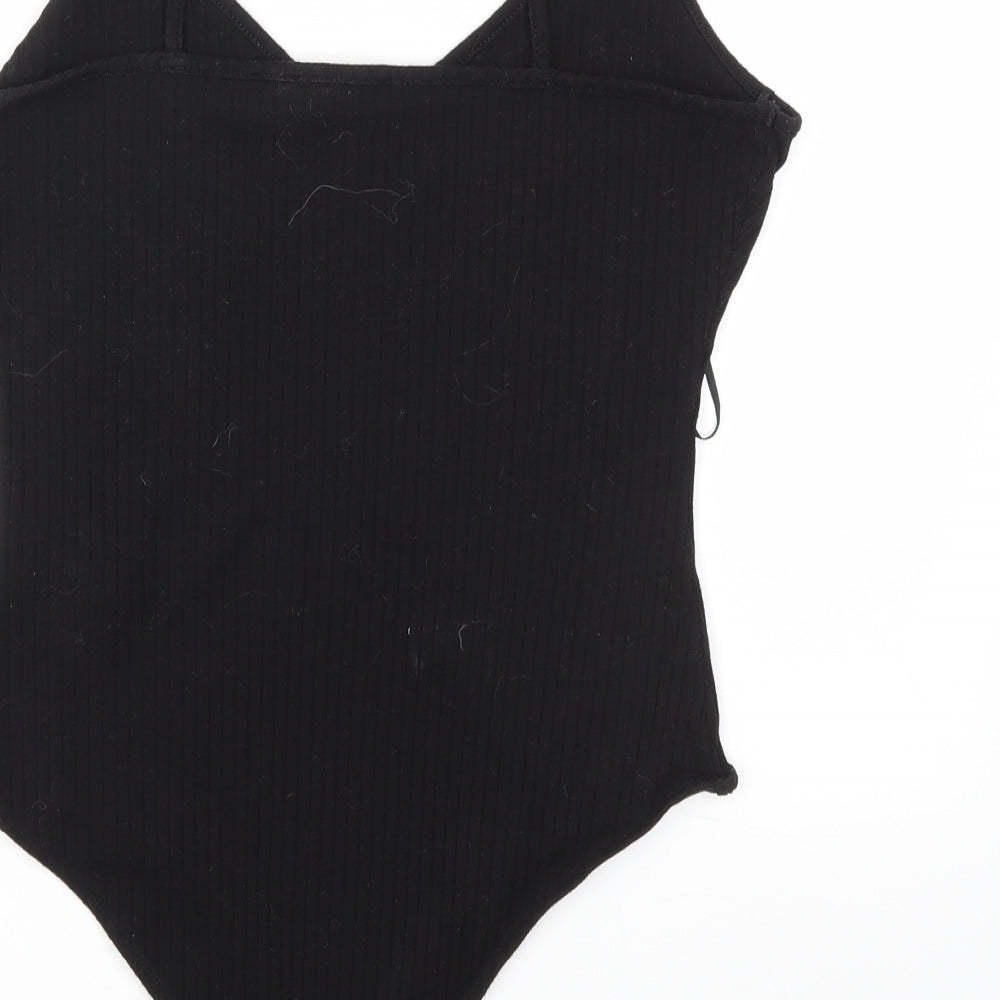 Primark Womens Black Bodysuit One-Piece Size S