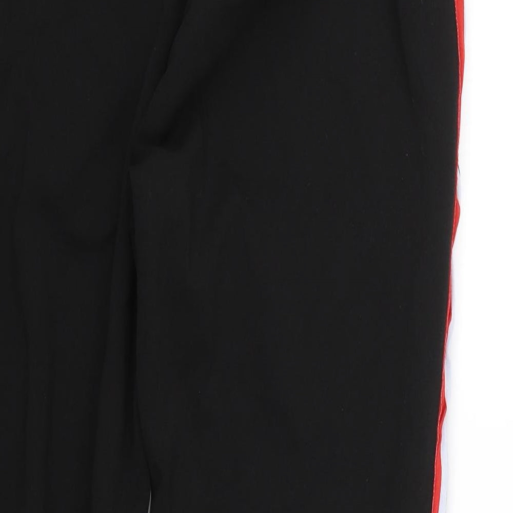 Miss Empire Womens Black Striped Capri Trousers Size M L24 in
