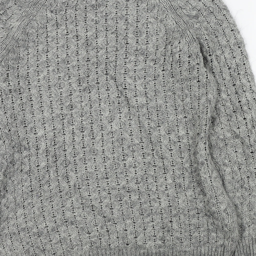 H&M Womens Grey Pullover Jumper Size S