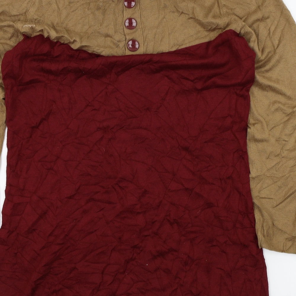 New Look Womens Brown Jumper Dress Size 12