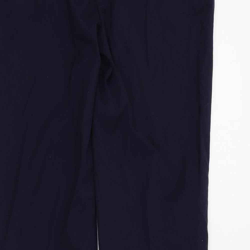 H&M Womens Blue Trousers Size 34 L29 in