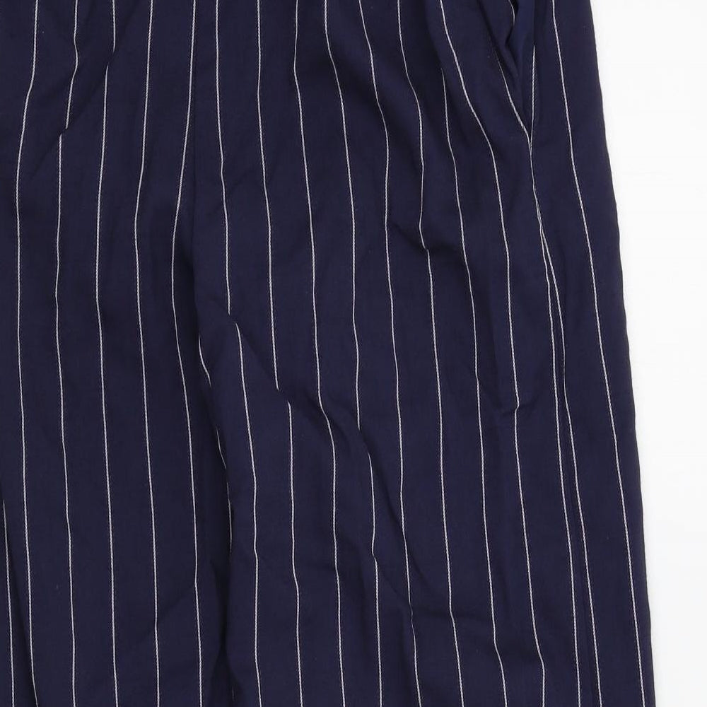 wearhouse Womens Blue Striped Trousers Size 6 L21 in