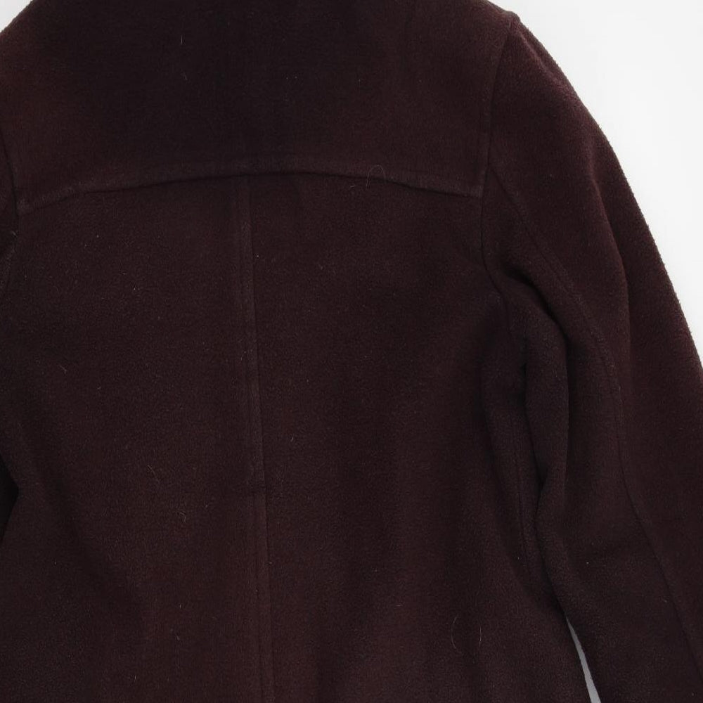 Klass Womens Purple Overcoat Size 10