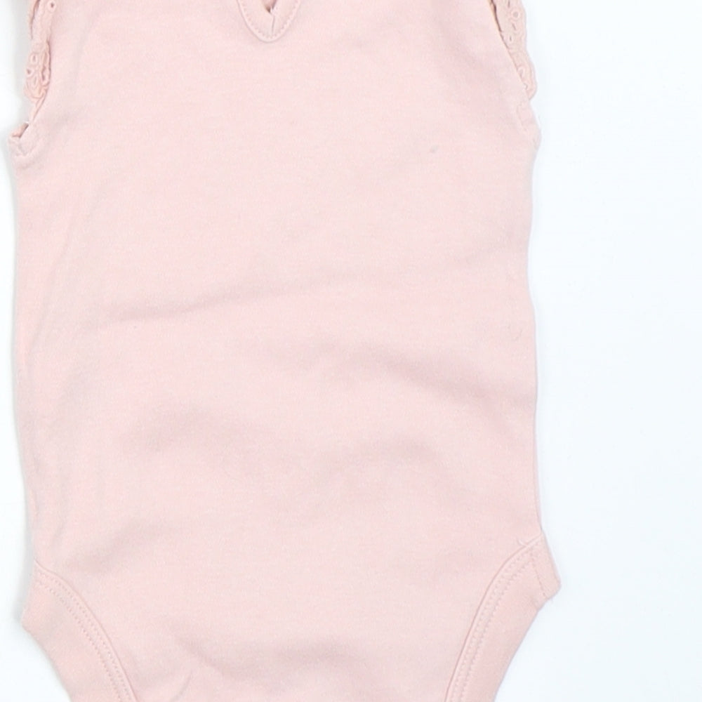 George Girls Pink Babygrow One-Piece Size 3-6 Months