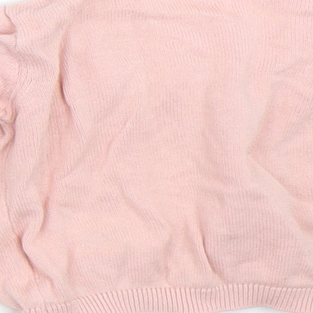 Primark Girls Pink Cardigan Jumper Size 6-9 Months