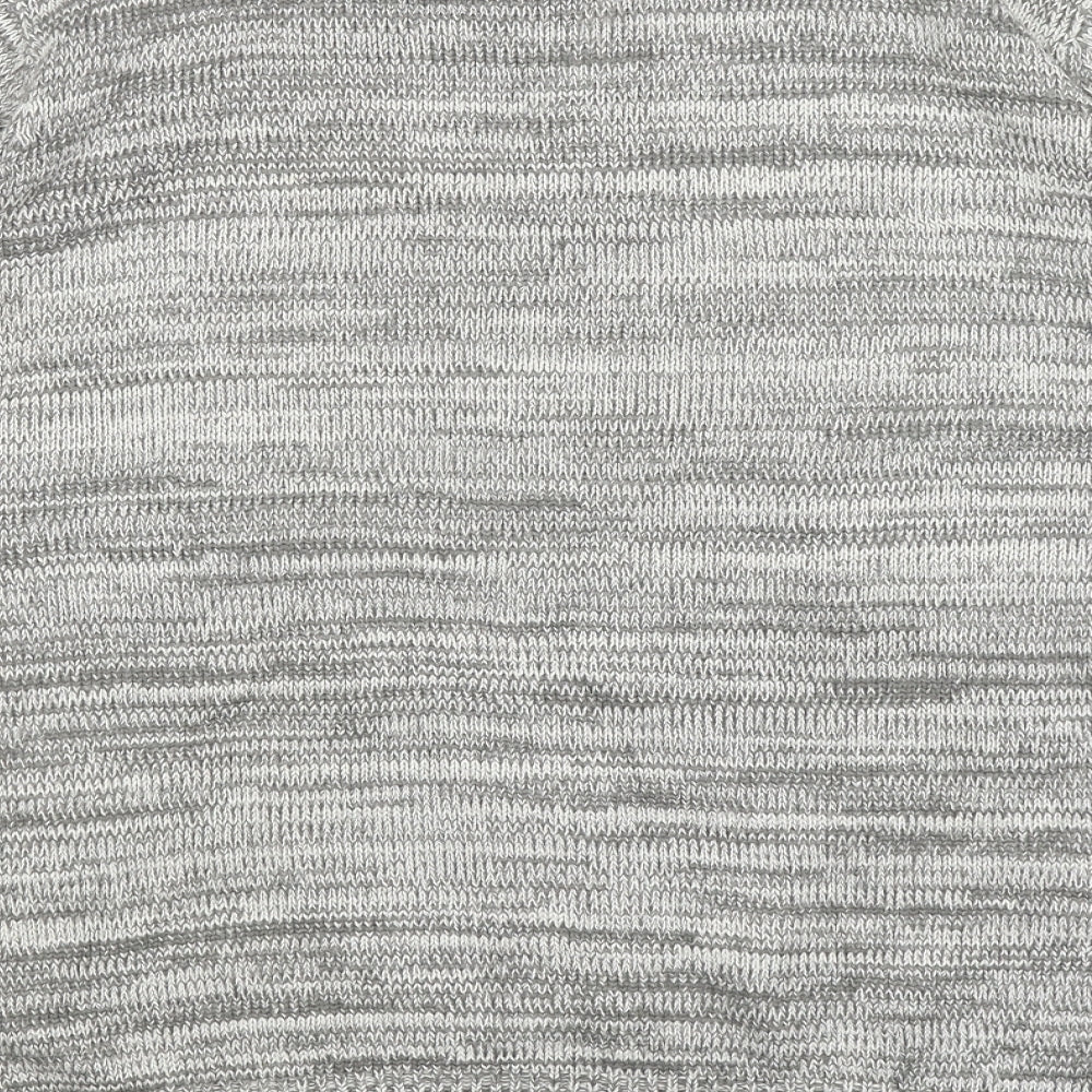 George Mens Grey Henley Jumper Size L