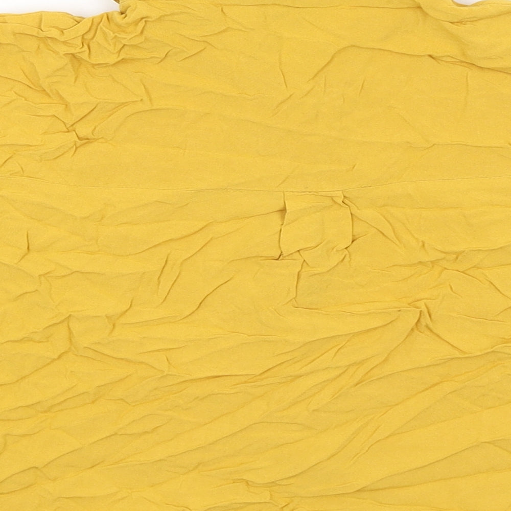 New Look Girls Yellow Cropped Button-Up Size 12 Years