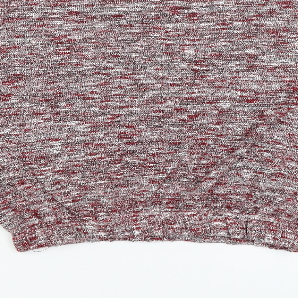 Miss Selfridge Womens Red Pullover Jumper Size 8