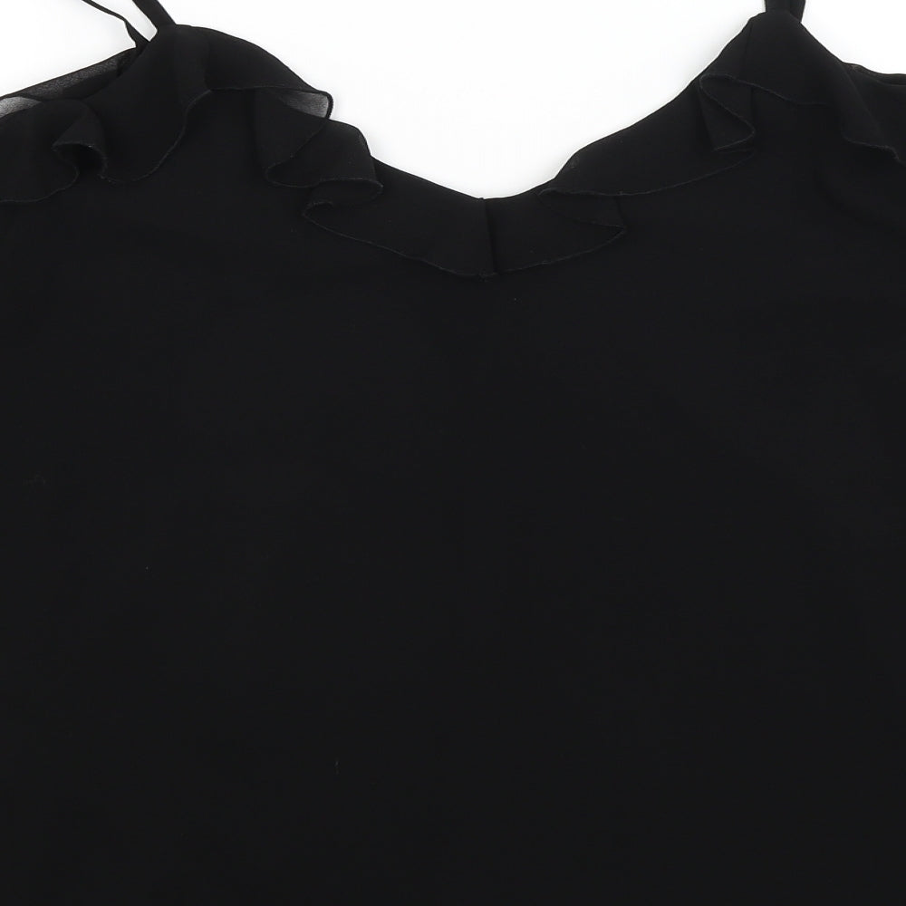 Wallis Womens Black Basic Blouse Size M