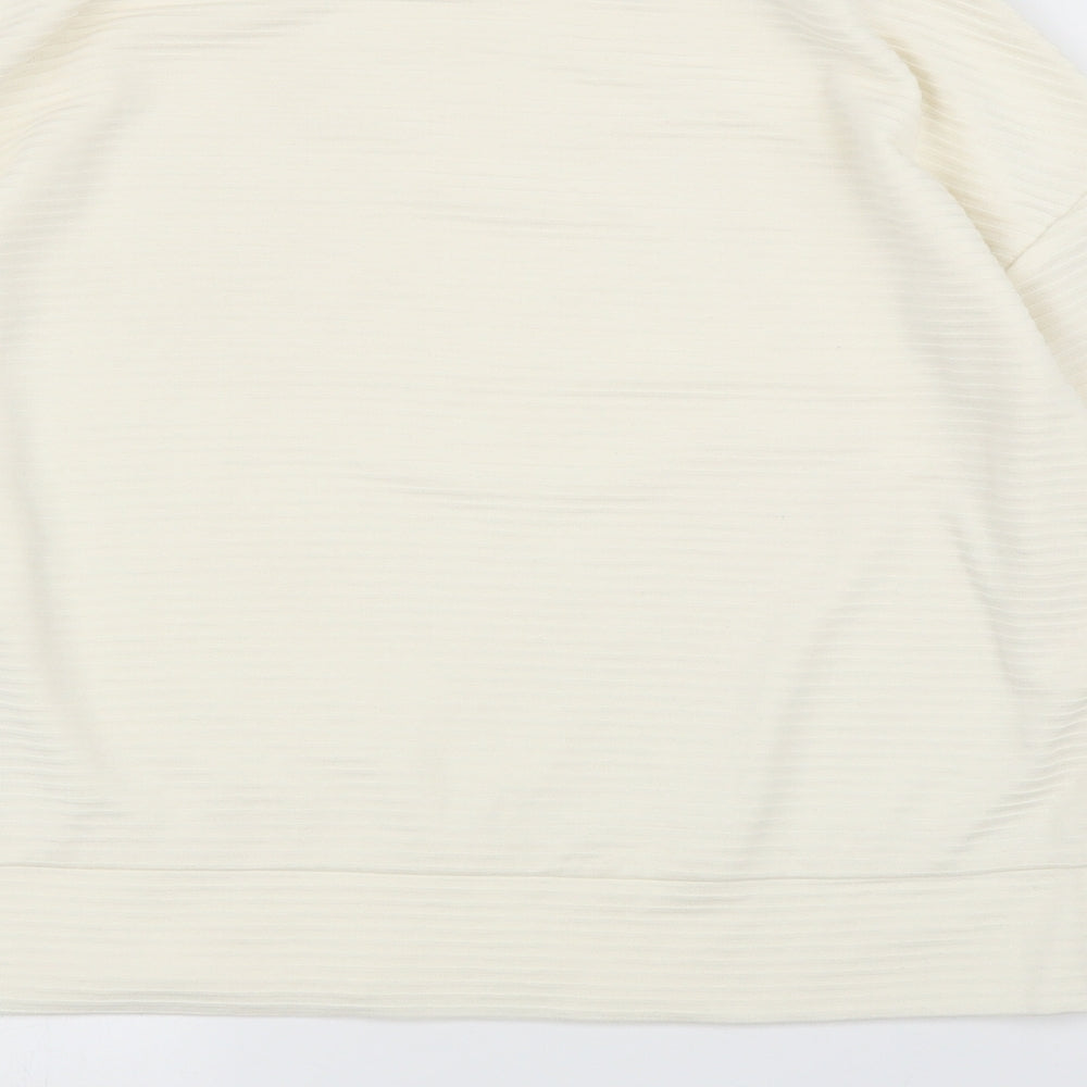 H&M Womens Ivory Basic Blouse Size S