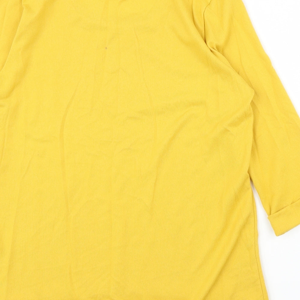 New Look Womens Yellow Basic Blouse Size 14