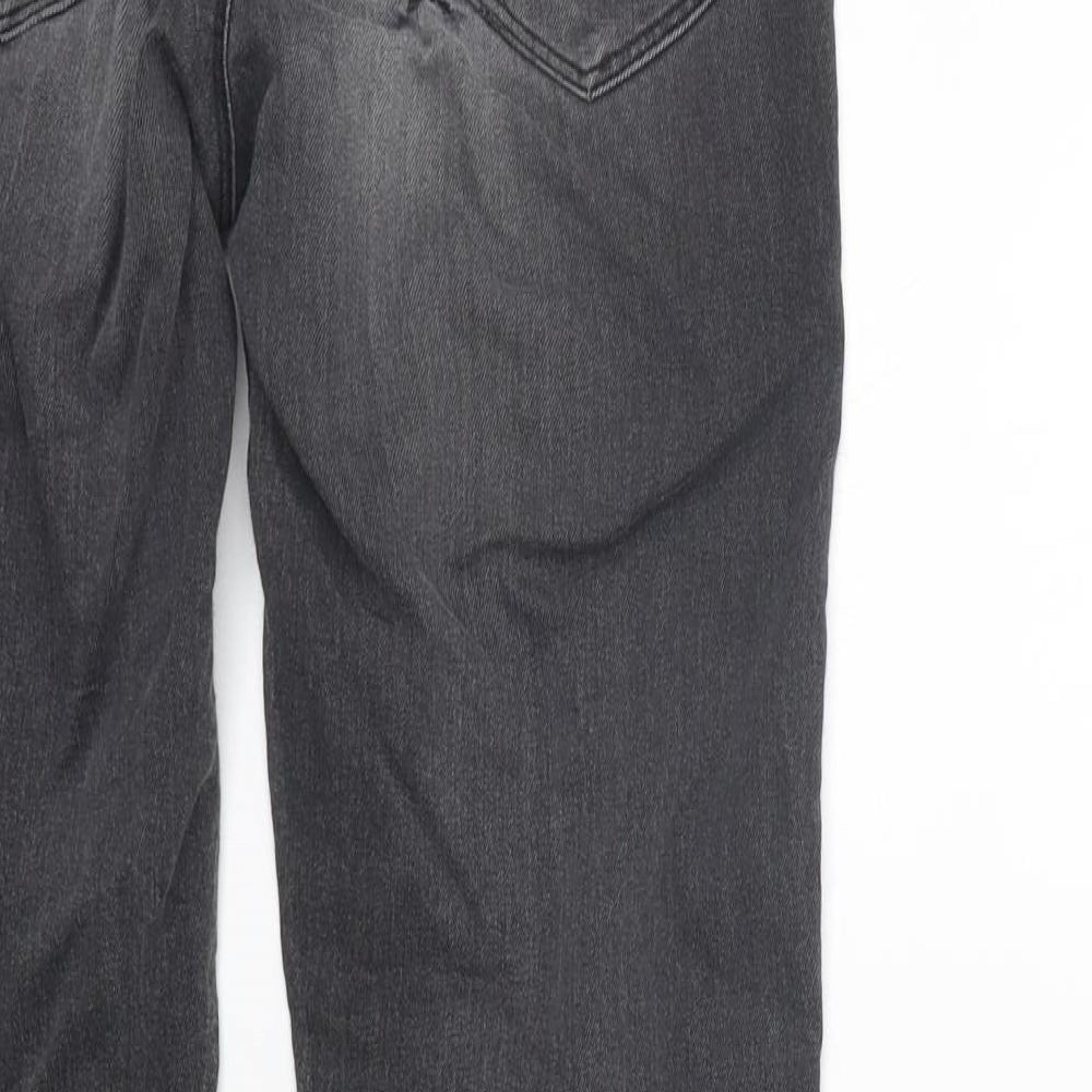 Marks & Spencer Womens Grey Straight Jeans Size 10 L26 in