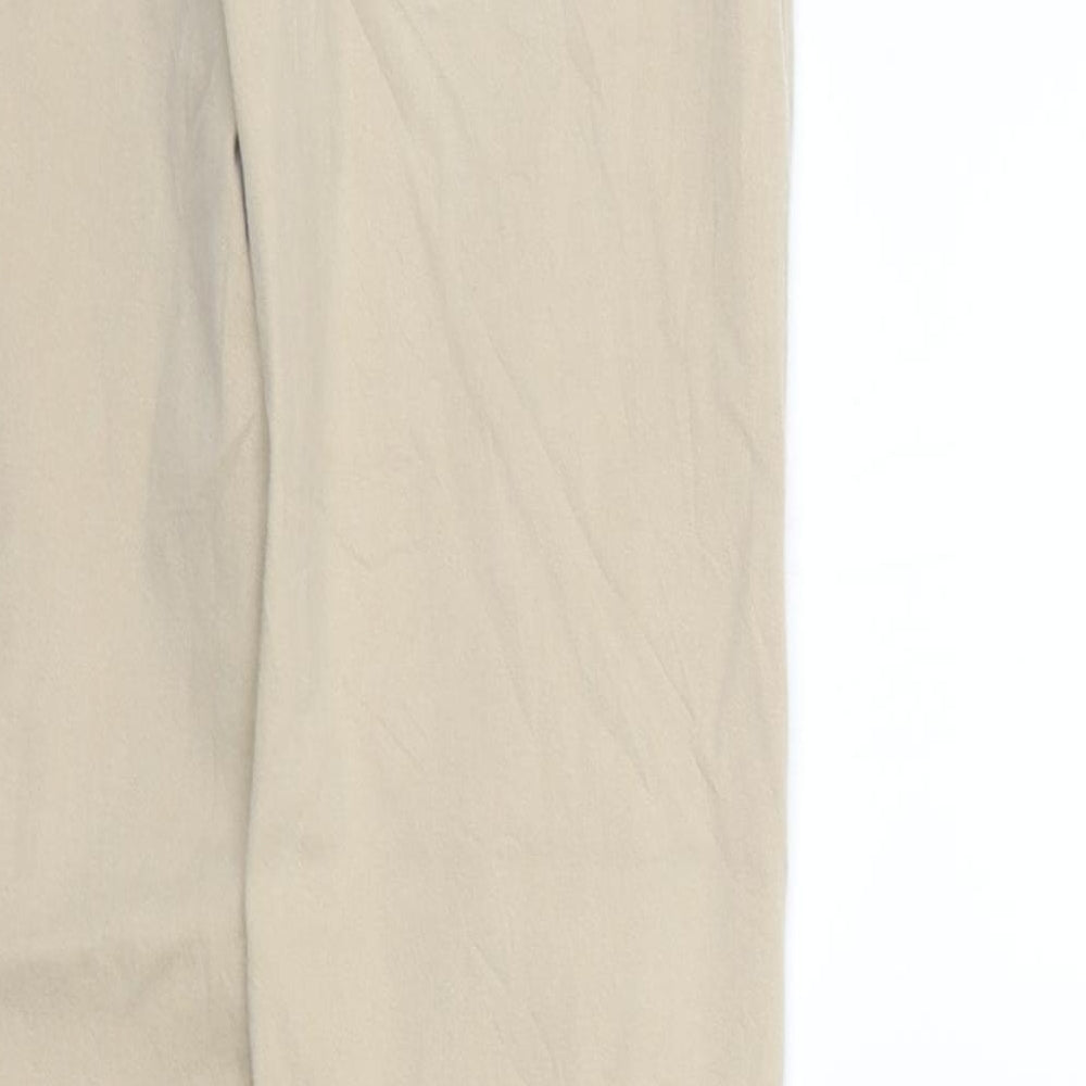 24/7 Womens Beige Trousers Size 12 L28 in
