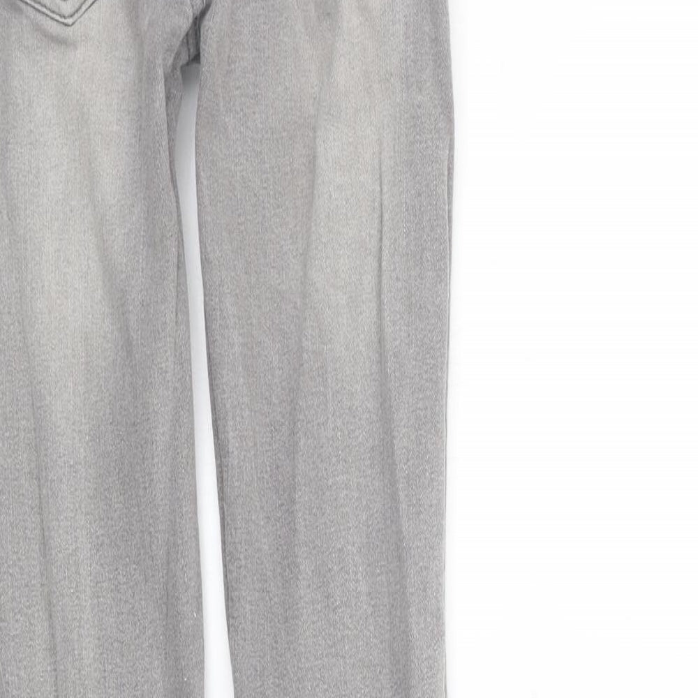 deniem co Girls Grey Straight Jeans Size 9-10 Years