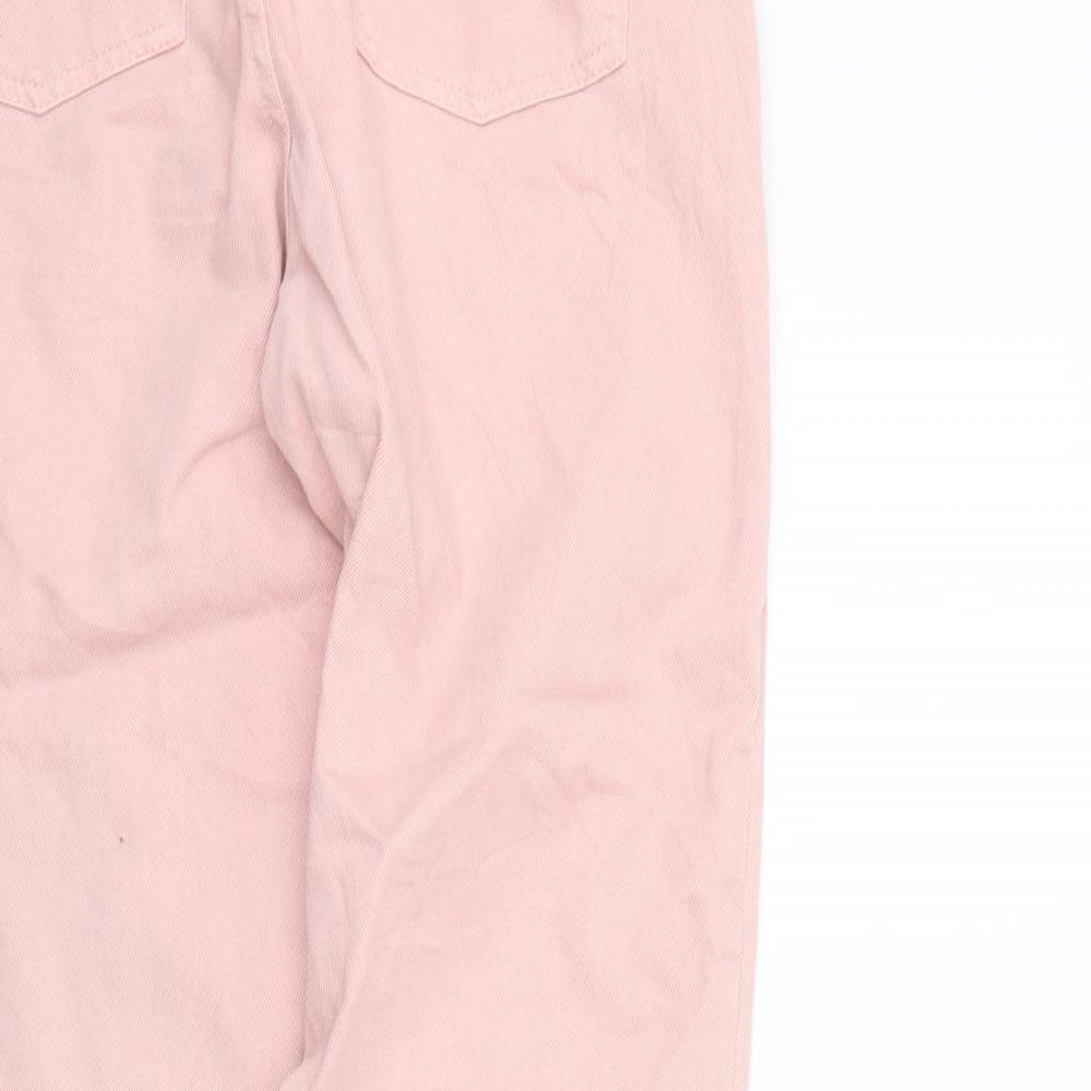 deniem co Womens Pink Straight Jeans Size 12 L25 in