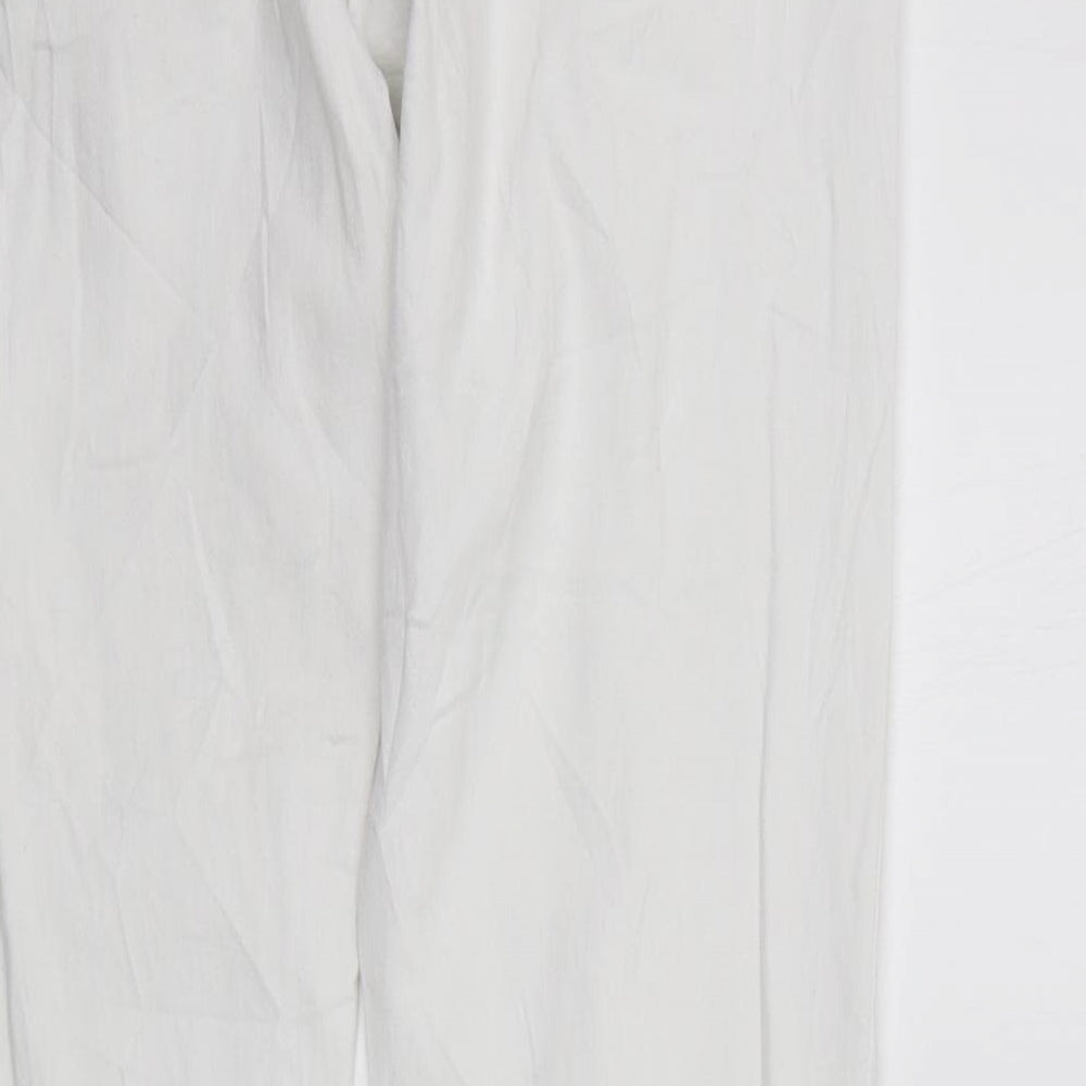 deniem co Womens White Straight Jeans Size 14 L28 in - washable mark