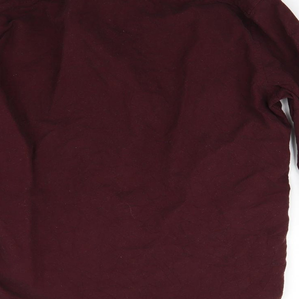 NEXT Mens Red Button-Up Size S