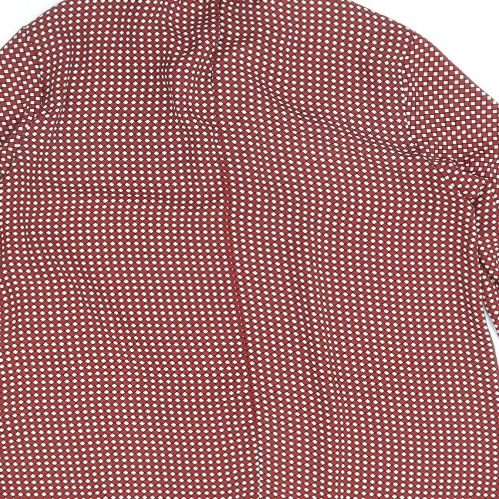 Dorothy Perkins Womens Red Plaid Basic Blouse Size 14
