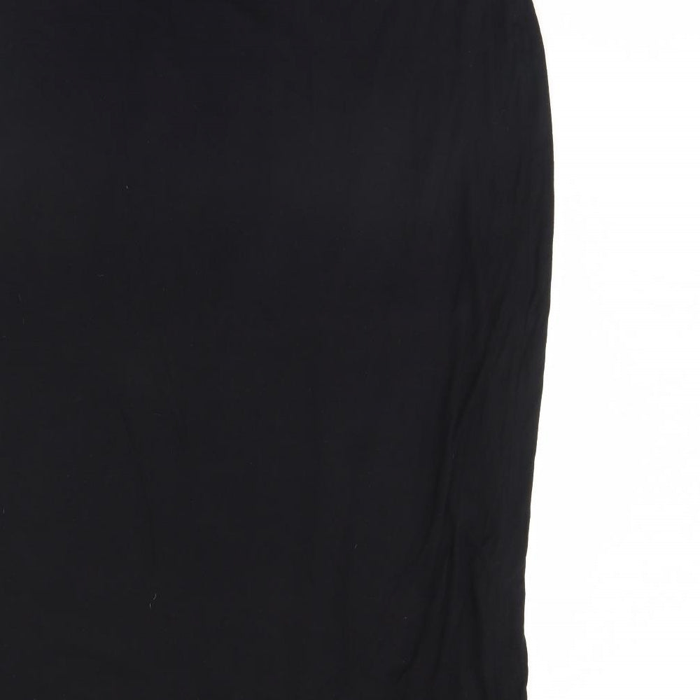 e Womens Black Flare Skirt Size 16