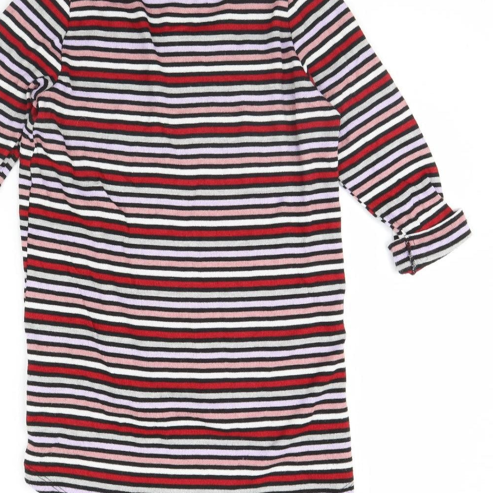 New Look Womens Multicoloured Striped Pullover Jumper Size 6