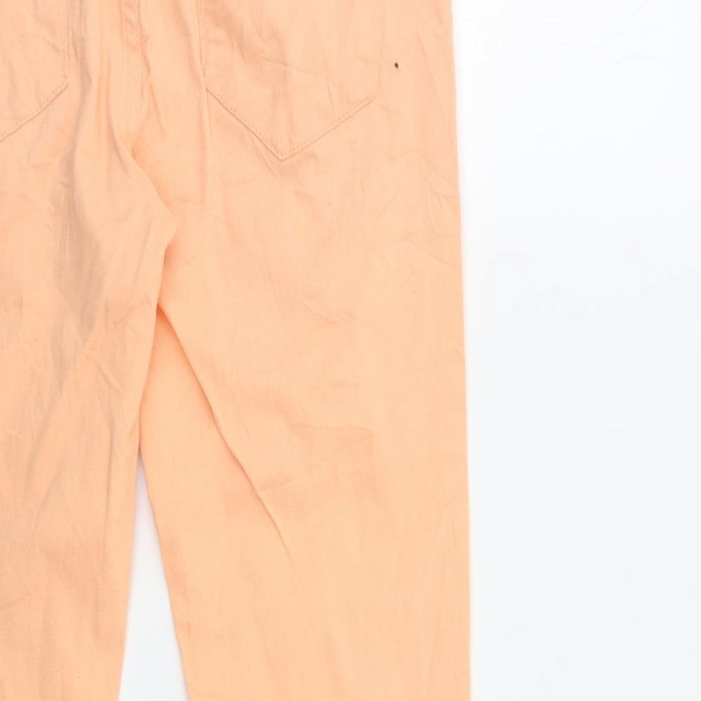Love Label Womens Orange Skinny Jeans Size 12 L27 in